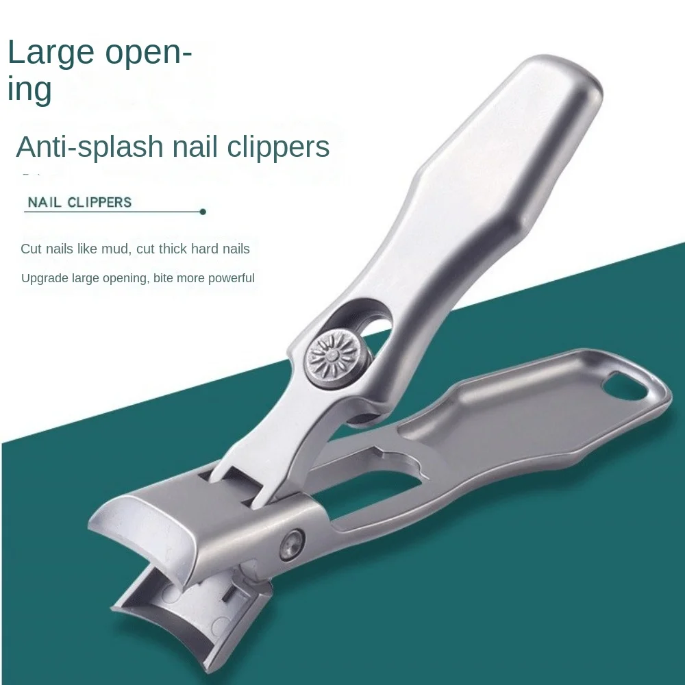High Quality Single Nail Clippers Splash-proof Large Opening Nail Scissors Portable Stainless Steel Manicure Tools Nail Polish