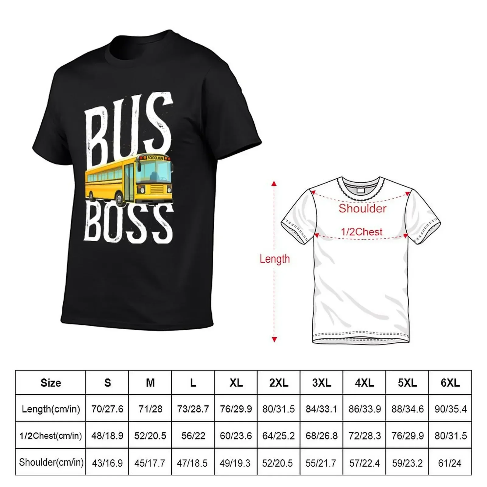 School Bus Driver 4 9 T-Shirt customs summer top cotton graphic tees shirts graphic men clothes