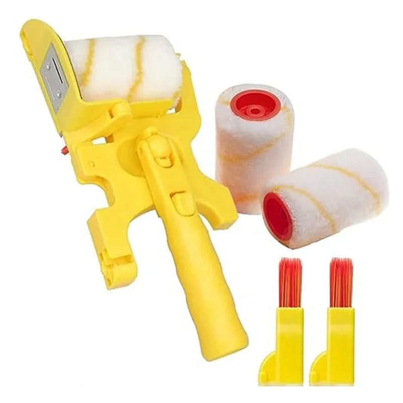 X40A_XA-홈 룸 벽 천장창 페인팅 청소 페인트 롤러용 롤러 브러시 연장 폴이 있는 페인트 에지 롤러 브러시