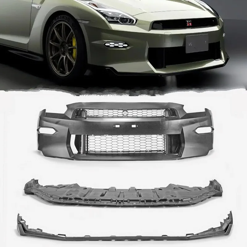 For Nissan GTR R35 Front Bumper T Spec GTR35 OEM Bumper PP Plastic GTR Update Front Bumper
