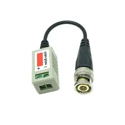 Transceptor pasivo de vídeo AHD/CVI/TVI, BNC trenzado, circuito cerrado de televisión, UTP, Balun, BNC, Cat5, UTP, hasta 3000 pies de alcance