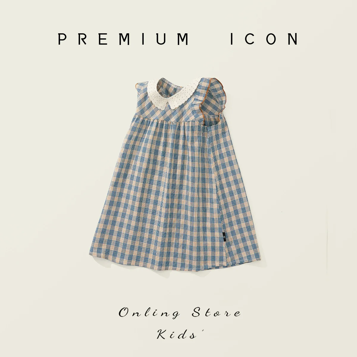Children's Clothing, Girls' Checkered Dress, 2025 Summer New Style, Children's Korean Version Sleeveless Vest Skirt
