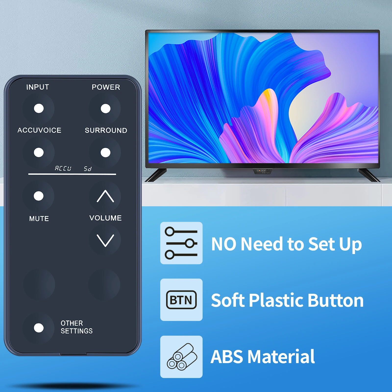 جهاز تحكم عن بعد جديد لمكبر الصوت التلفزيوني ZVOX AccuVoice AV120