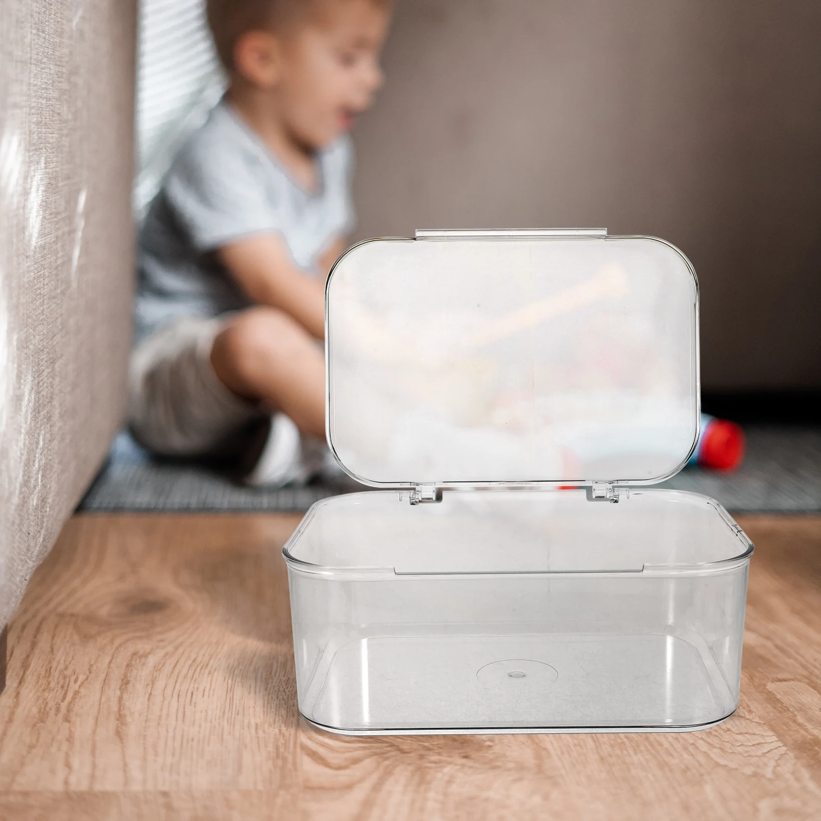 

Acrylic Storage Box Large Clear Desk ganizer Jewelry Makeup Display Container Bedroom Storage Box Office Supplies Stationery Pen