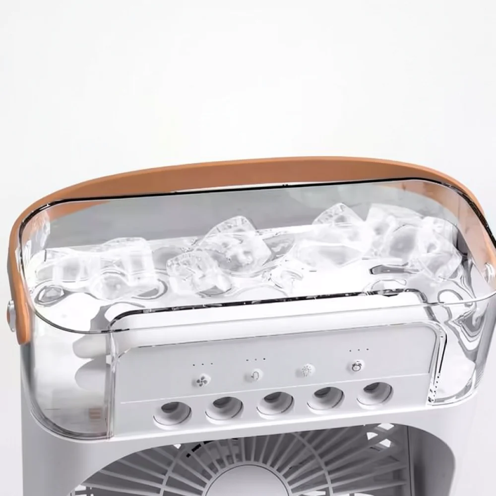 Desktop Mist Spray Fan 5 Hole Atomization Humidifier USB Cooling Device Portable Cooler For Office Bedroom Home Summer