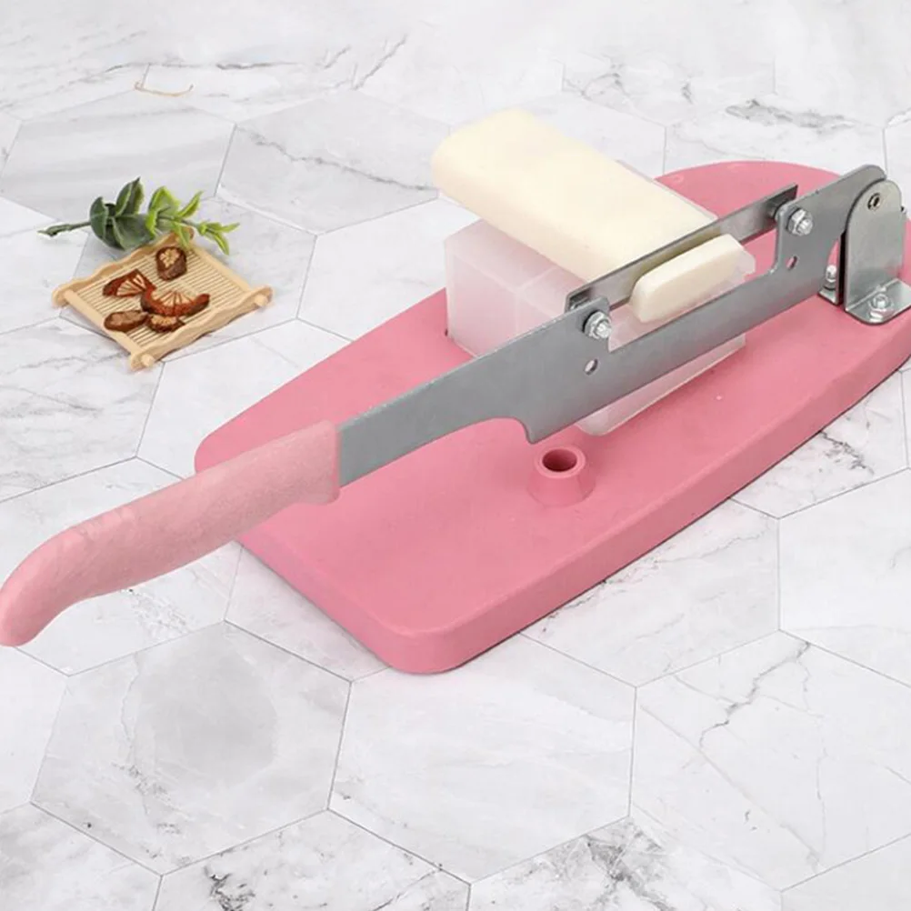 

1pc Detachable Meat Slicer Food Slicing Machine Adjustable Thickness For Lamb Beef Vegetables Pink Household Rice Cake