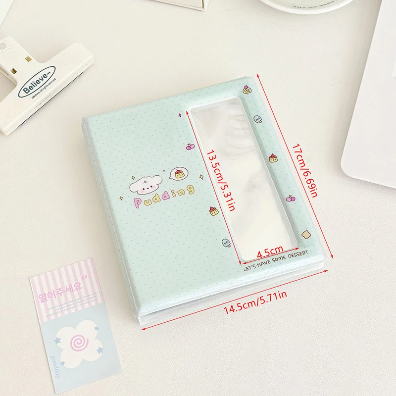 △ Cartoon Photo Booth Album For 40 Pcs 2x6 Inch Photo Strips Bookmark 20 Pcs 4x6 4R Photo Holder Small Card Storage Book