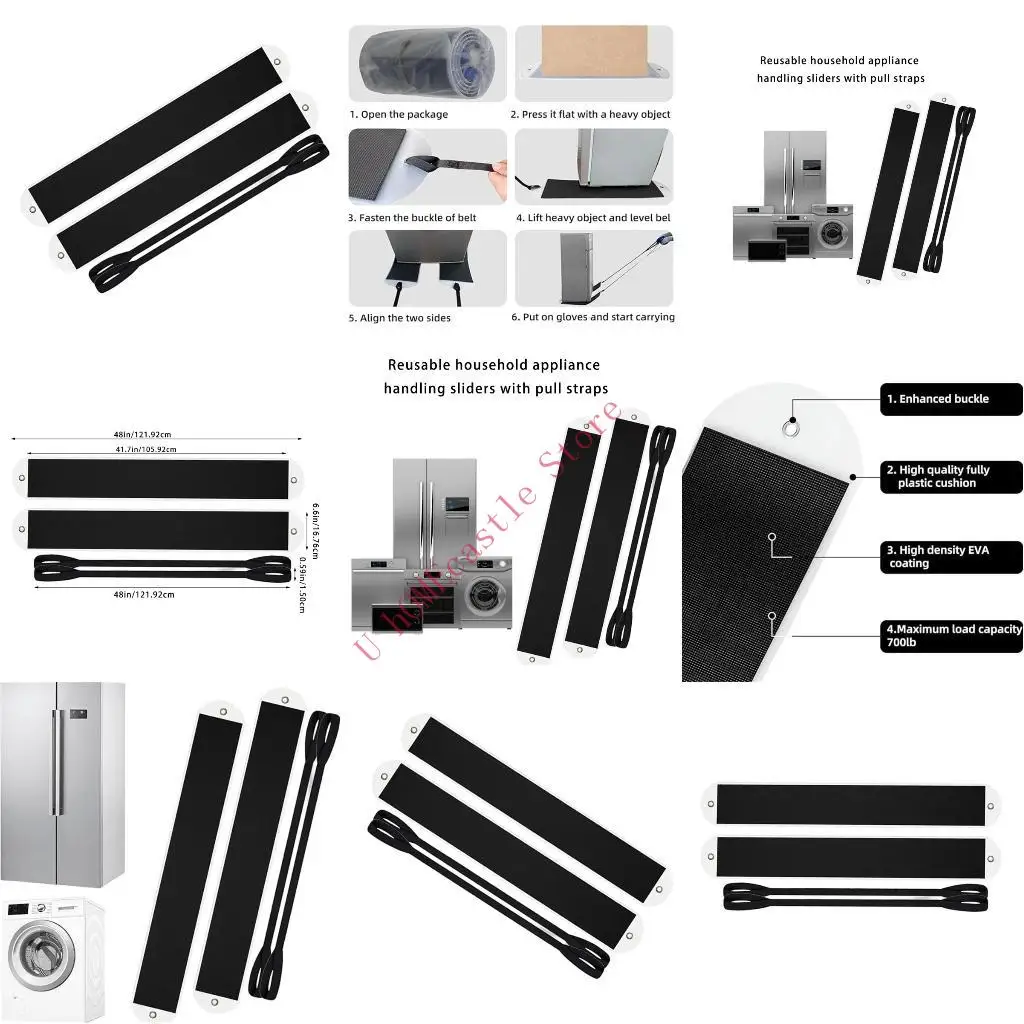 63HF Large Appliance Slider with Strap Furniture Gliders Heavy Duty Sliding Sheet