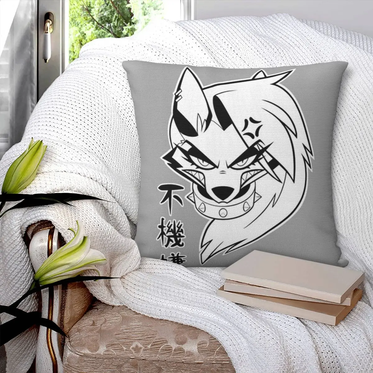 Helluva Boss Loona Square Pillowcase Pillow Cover Cushion Decor Comfort Throw Pillow for Home Living Room