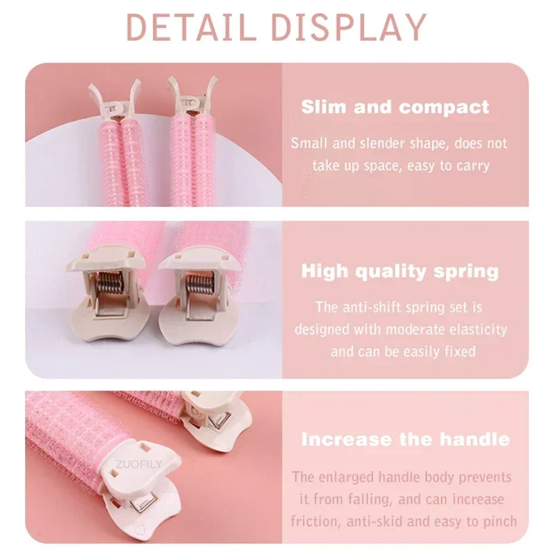 Korean Style Natural Fluffy Hair Clip Air Bangs Lazy Curlers Increase Hair Volume Hairpin Broken Hair Fixed Clip Seamless Roller
