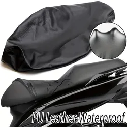 Motorcycle Seat Cover PU Elastic Motorcycle Seat Protector Leather Universal Motorcycle Seat Full Set Waterproof Sun Shield