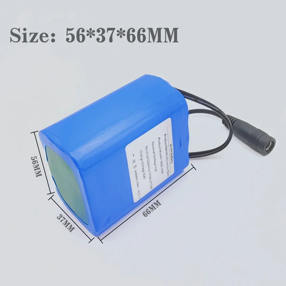 2S3P 7.4V 18650 FAI DA TE Batteria Al Litio di Emergenza 10500mAh Pesca HA CONDOTTO LA Luce Altoparlante بلوتوث 7.4V بطارية #5