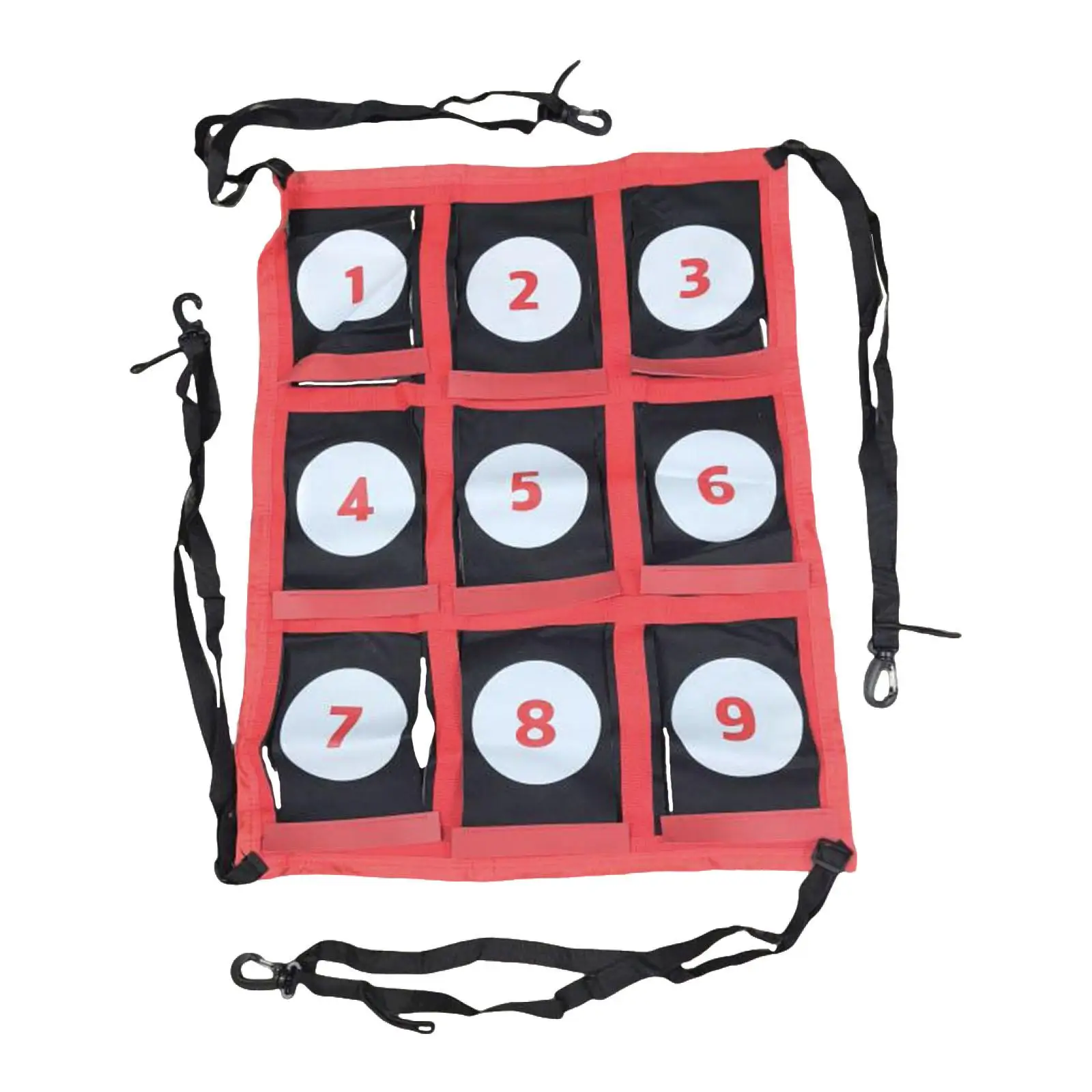 Objetivo de lanzamiento de softbol de pelotas de béisbol con precisión, movilidad conveniente numerada para atrapar en interiores, golpes, entusiastas del aire libre