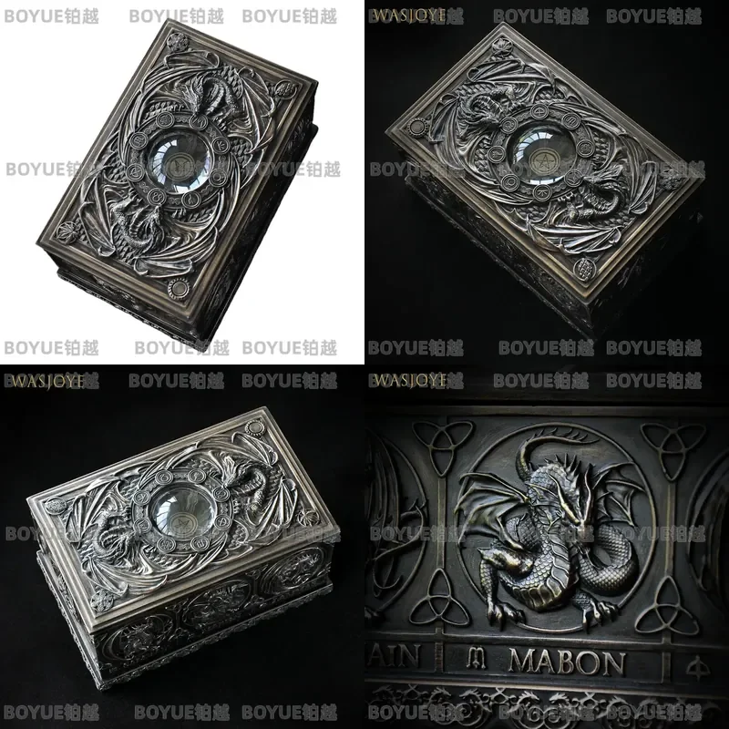 Vintage Leviathan Fantasy Jewelry Box European Korean Princess Style Ring Storage Organizer Elegant Decorative Gift for Women