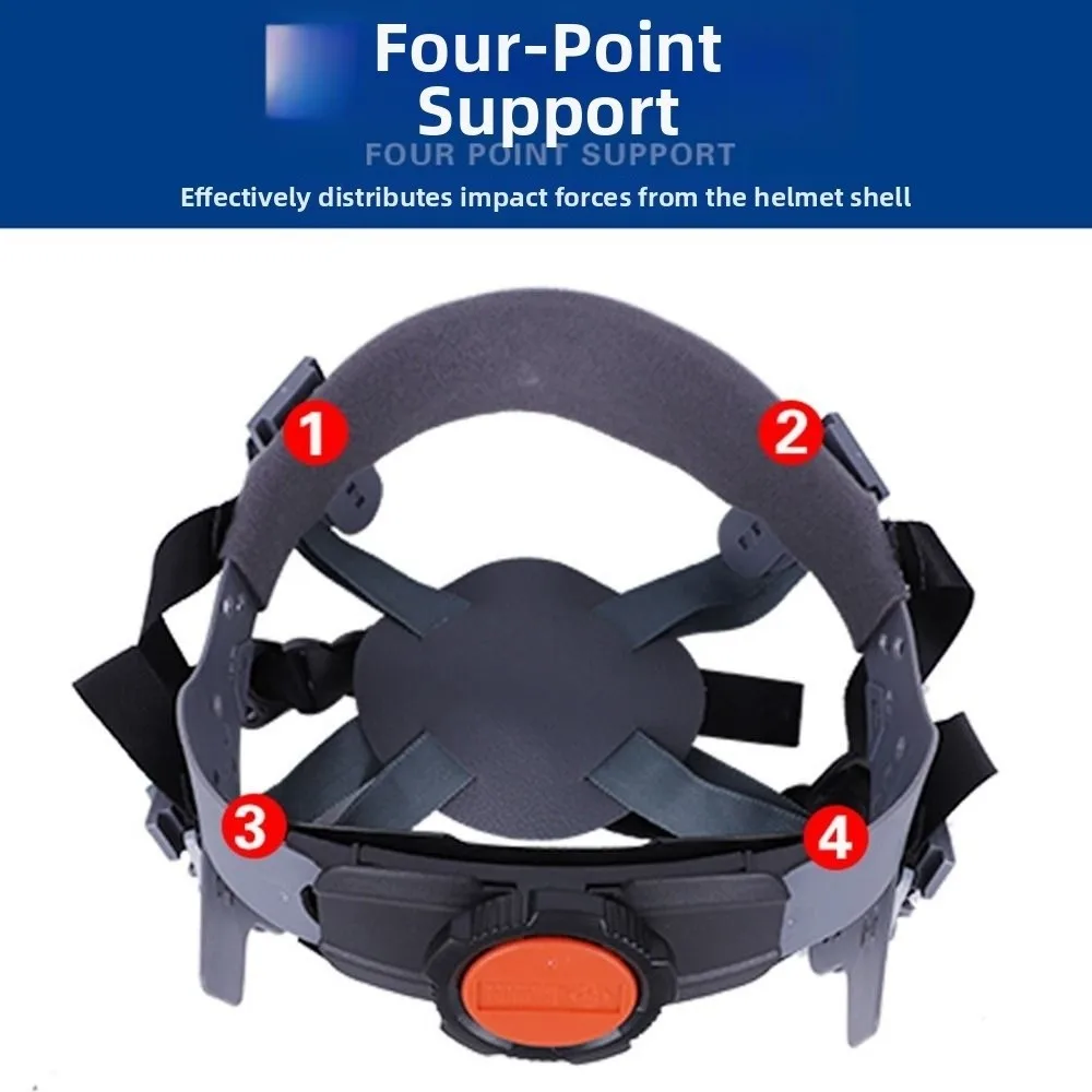 4/8 Point Hard Hat Suspension Breathable Durable Gear Safety Helmet Liner Bumpsproof Knob/Button Bump Cap Insert Outdoor Sports
