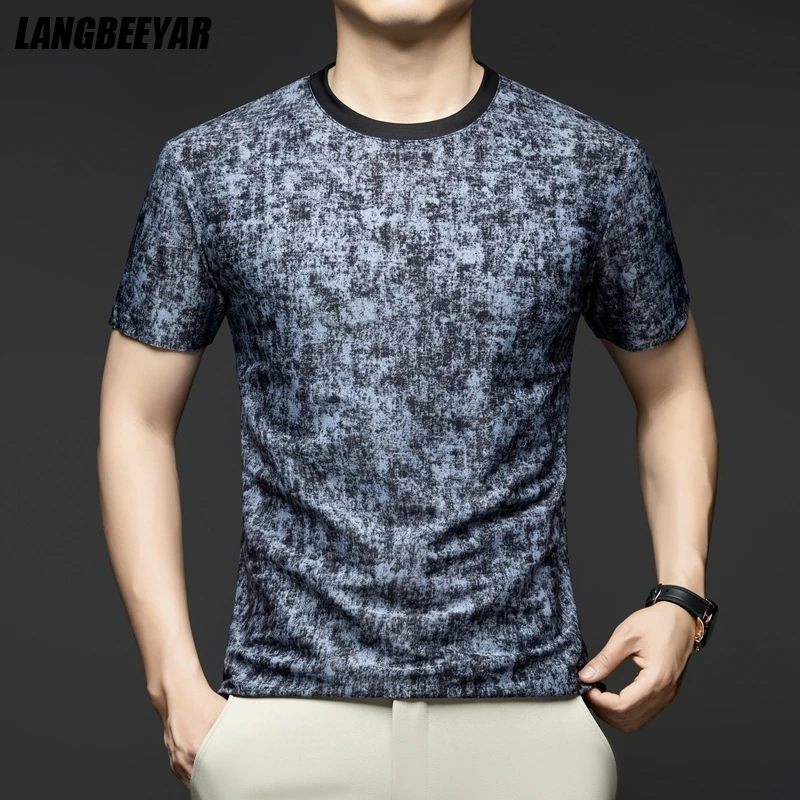 

Top Quality Yilite Fabric New Summer Casual Brand Tops T-Shirt Short Sleeve Round Neck Trending Fashion Mens Clothes