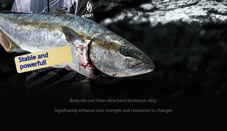 HASIDA M9 Spinnrolle, Vollmetall, Salzwasserbeständig, Weitwurf, Offshore-Boots-Jigging-Rolle, Hohe Kapazität, Profi-Ausrüstung – Detail 6