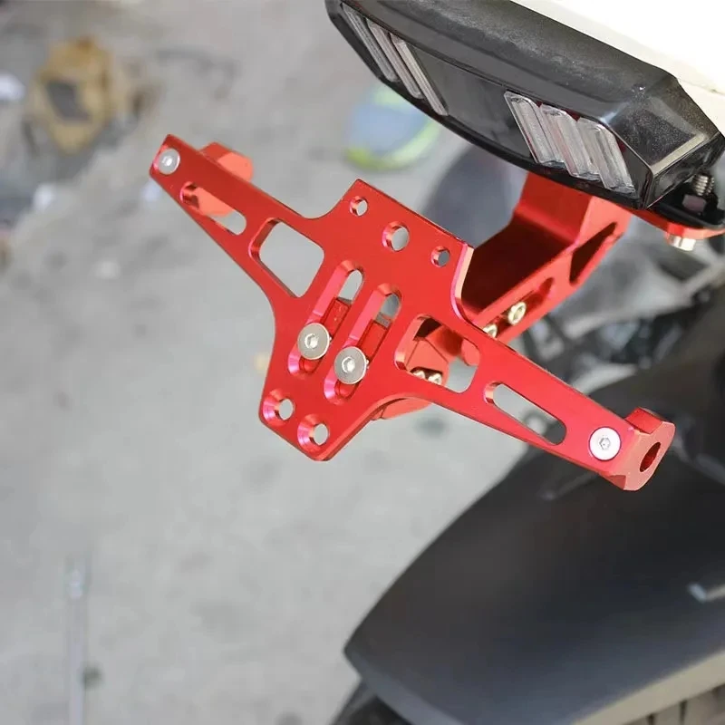 لكاواساكي Z750 Z800 Z900 Z1000 NINJA400 دراجة نارية العالمي قابل للتعديل الخلفي الذيل مرتب لوحة ترخيص حامل قوس مصباح ليد