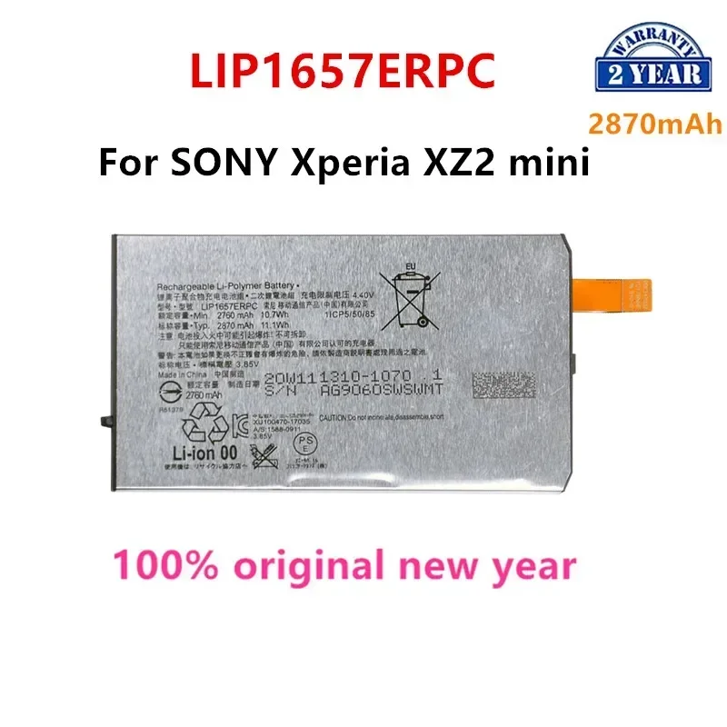 

New 2870mAh LIP1657ERPC Replacement Battery For Sony Xperia XZ2 Compact XZ2 Mini H8324 H8314 SO-05K Phone Battery