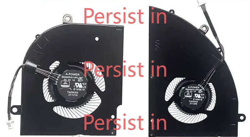 New CPU GPU Fan For MSI Delta 15 A5Ex A5EFK MS-15CK BS5405HS-U5N BS5405HS-U5P