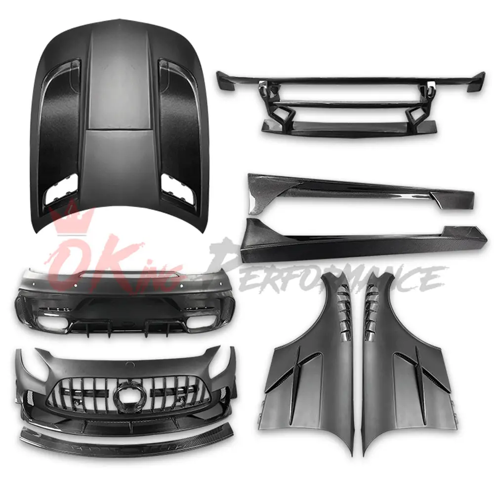 Black Series Style Partial Carbon Fiber BodyKit For Mercedes Benz AMG GT GTS GTR GTC Body Kit