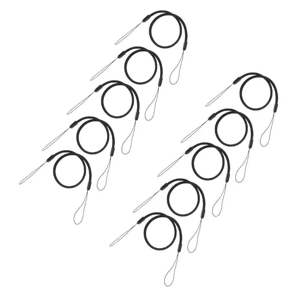 10 Pcs Elastic Lanyard ID Phone Stylus Pen Rope Anti Lost Tether Badge Holder Accessories Elastic Material Multifunction