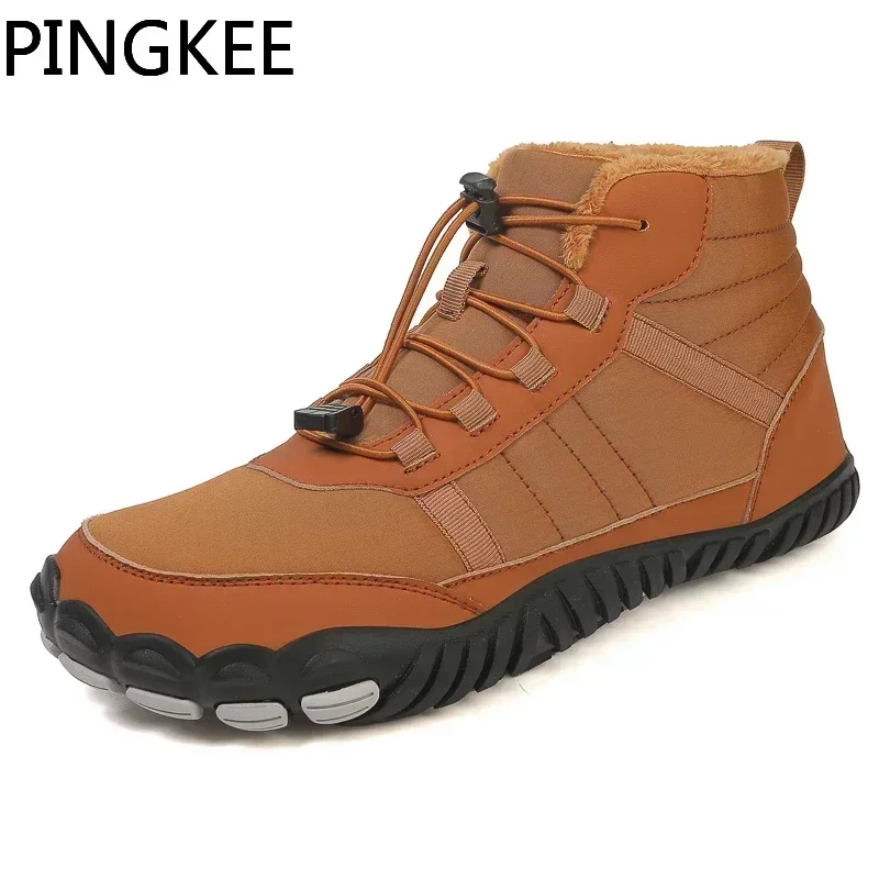 VENOCON PINGKEE boso mężczyźni kobiety szerokie ToeBox buty zimowe sportowe minimalistyczne trampki śniegowe buty turystyczne unisex szerokie stopy