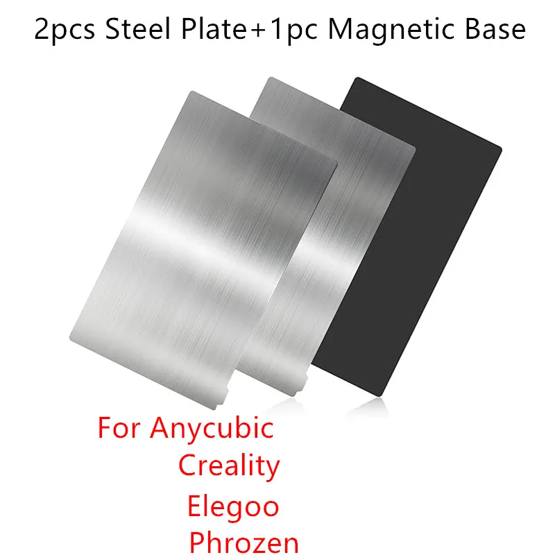 

Resin 3D Priner Build Plate 2Pcs Flexible Steel Sheet +1Pc Magnetic Base for Anycubic Photon Mono 4 Ultra M7 Pro,Phrozen,Elegoo