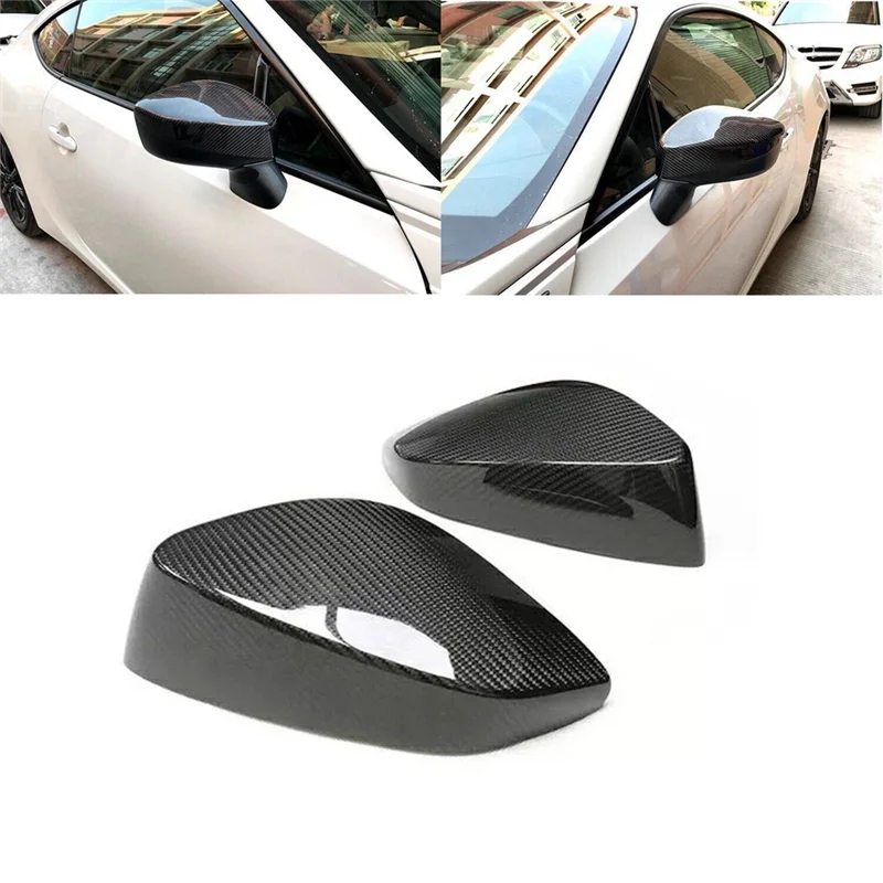 جديد-لتويوتا GT86 سوبارو BRZ سليل FR-S2 2013-2020 ألياف الكربون الحقيقية غطاء مرآة الرؤية الخلفية إضافة على اكسسوارات السيارات