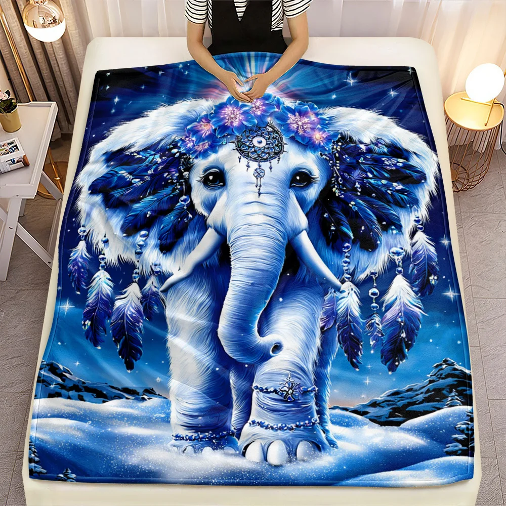 Exotic Mandala Turtle Pattern Tropical Hibiscus Leaf Marine Wildlife Art Elegant Charming Warm Gift For Camping Cot