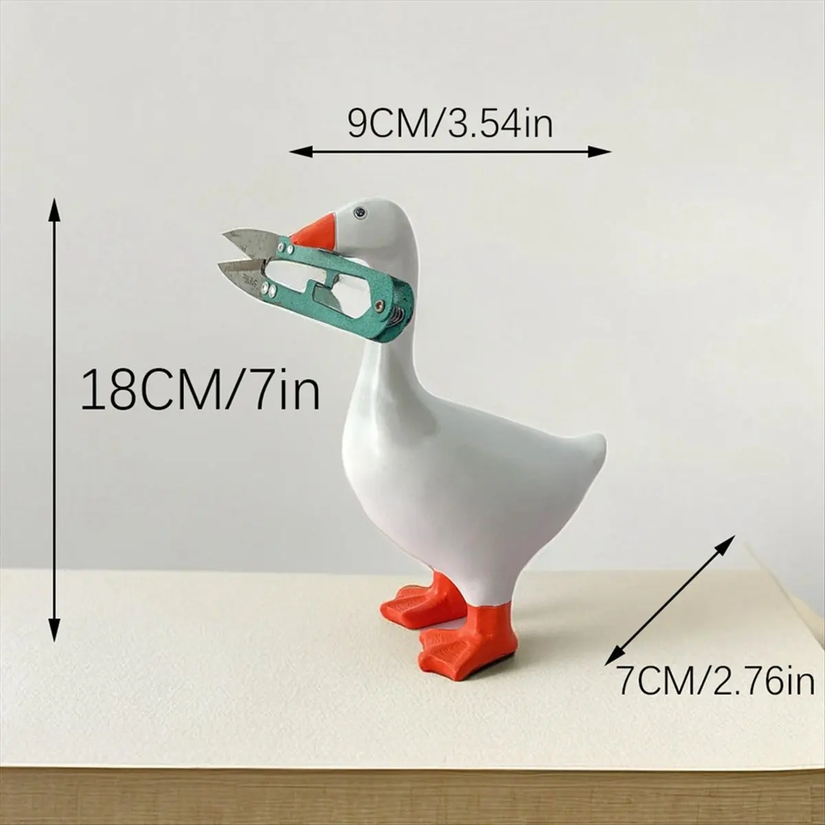 AA77 NEW Magnetic Goose Duck Key Holder, Room Decorations Cute Figurines Ornament Goose Merch Animal Statues for Home Decor