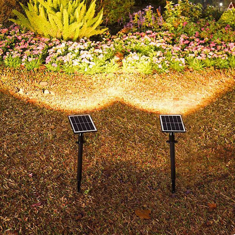 

Solar Garden Spot Lights Outdoor Waterproof Auto ON/OFF Solar Landscape Lights 2 Colors Spotlights for Tree Yard Pathway Decor
