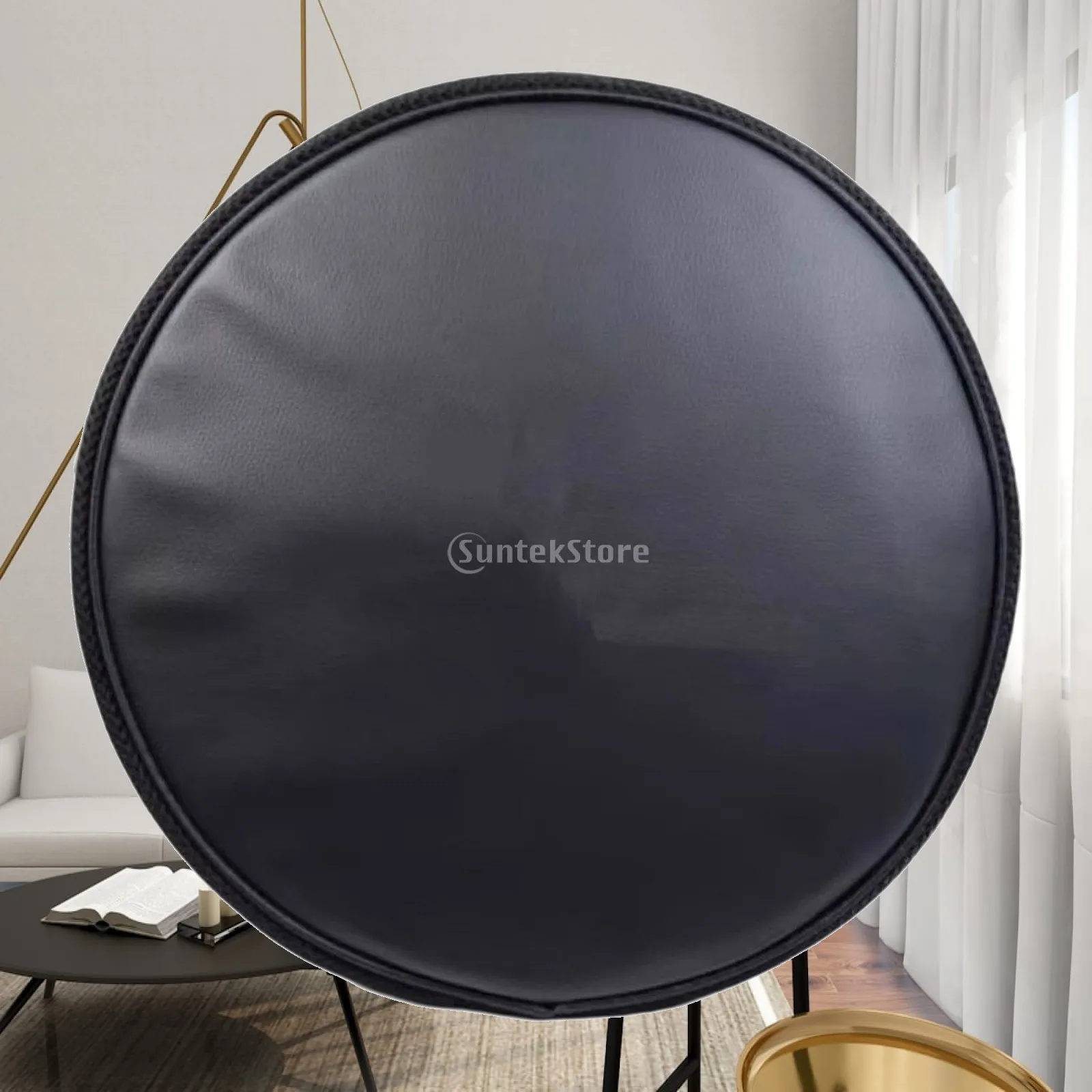 African Drum Skin Cover Drum Head Cover Dustproof Mute for Practice Black Thickened Sound Absorbing Cap