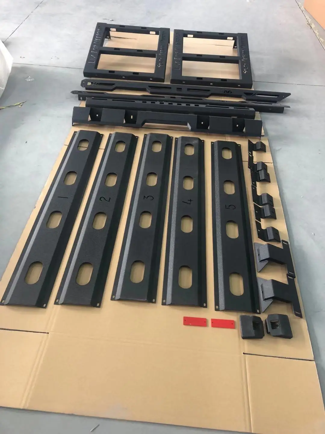J376 Lantsun Storm Luggage Rack for Jeep for Wrangler JK 4 Door No Bulbs Iron Roof Rack