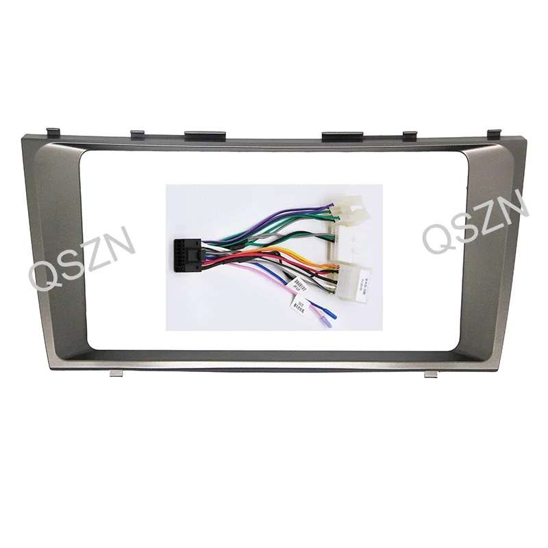 Adaptador de Fascia de marco de coche de 9 pulgadas para Toyota Camry 40 50 2006-2012 Panel estéreo de DVD Kit de tablero de plástico ABS