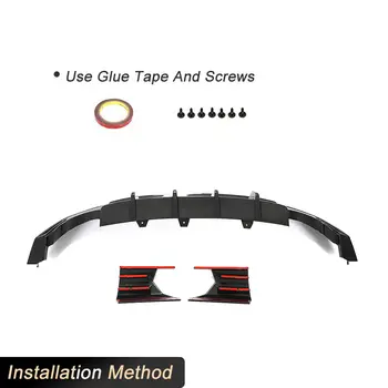 適用於Audi RS6 RS7 C8 Avant 2019-2024 的乾碳纖維後保險桿擴散器唇擾流板汽車後裙唇分離器車身套件 8 最佳銷售 奧迪RS6車身套件 - №1