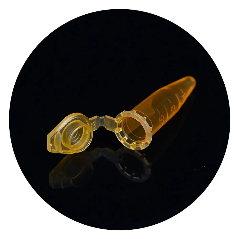 Clear Laboratory Centrifuge Tube Plastic Graduated Sample Container Disposable Conical Flat Bottom Scientific Experiment Supply