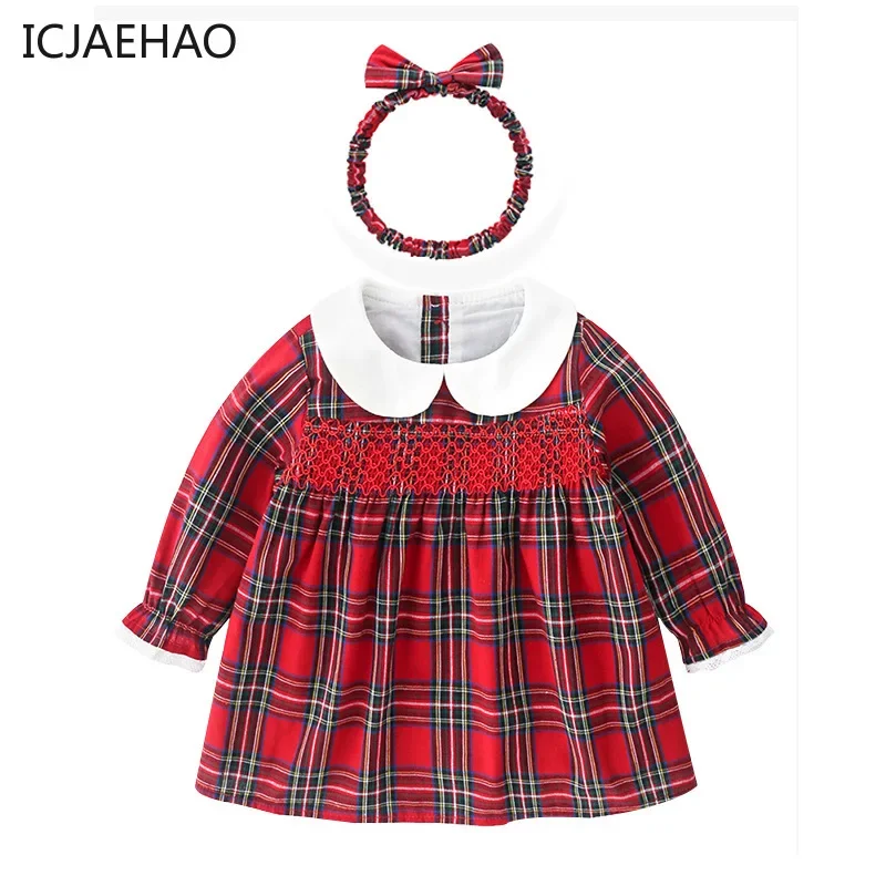 2024 Birthday Party Dress for Girl Newborns Sweater Coats Baby Knitting Tops Boutique Outfit Red Cardigan Kid Princess Clothes