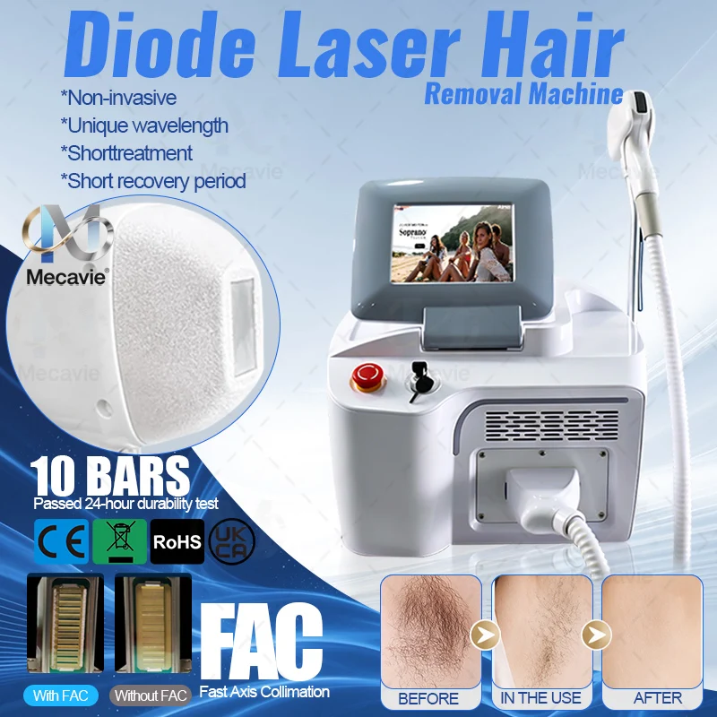 5000W 5‑in‑1 Wavelength Diode Laser Hair Reduction Machine Stable Output Ice Cooling Design For Professional Beauty Salon Busine