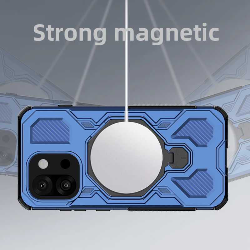 カバー Oneplus 13T ケース Oneplus 13T Capas 耐衝撃バック電話バンパー魅力吸着リングホルダー Fundas Oneplus 13T