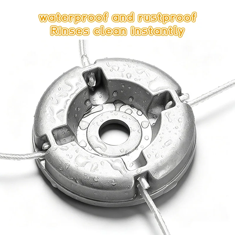 Universal Aluminum Alloy Lawn Mower Head and Replacement Nylon Steel for Lawn Mowing Line Lawn Mower Weed Head Accessories