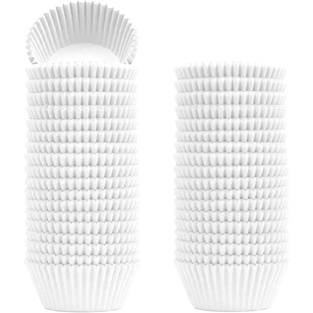 1000Pcs Baking Muffin Cake Cups Food Grade Baking Cup Mini Chocalate Paper Cake Tray Nonstick for Baking Cupcakes Muffins Cakes