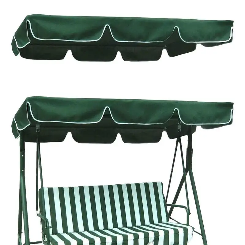 Porch Swing Canopy Replacement Waterproof Swing Top Cover Garden Swing Seat Replacement Canopy Sun Shade Awning Cover