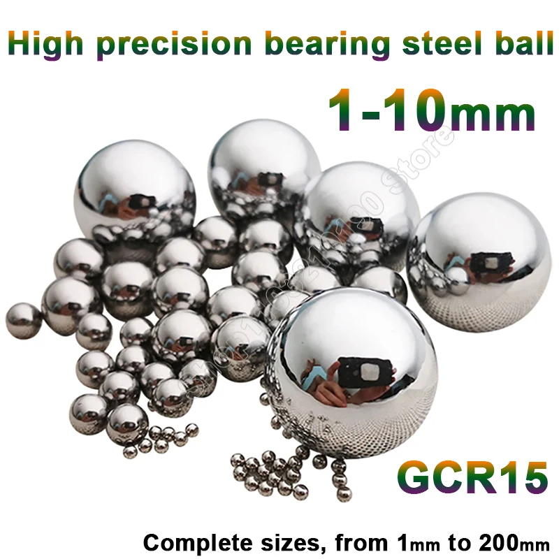 High Precision Bearing Steel Balls Dia 1 1.5 2 2.5 3 3.175 3.5 3.969 4 4.5 4.763 4.8 5 5.5-10mm Chrome Bearing Steel Solid Beads