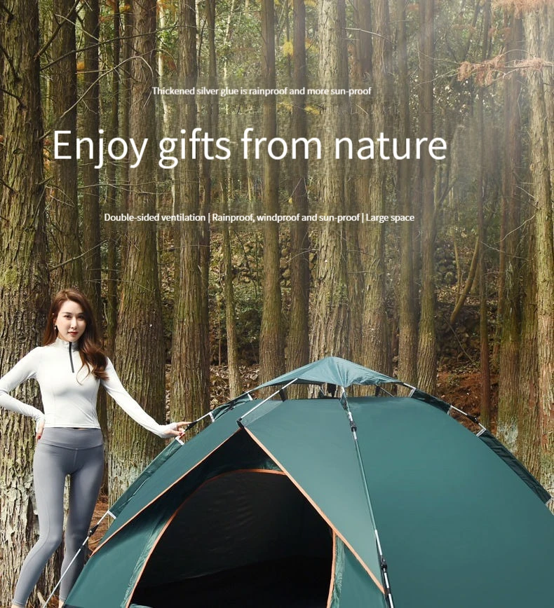 

Family Camping Tent Suitable For 3-5 People Easy Instant Setup Protable Backpacking For Sun Shelter,Travelling,Hiking