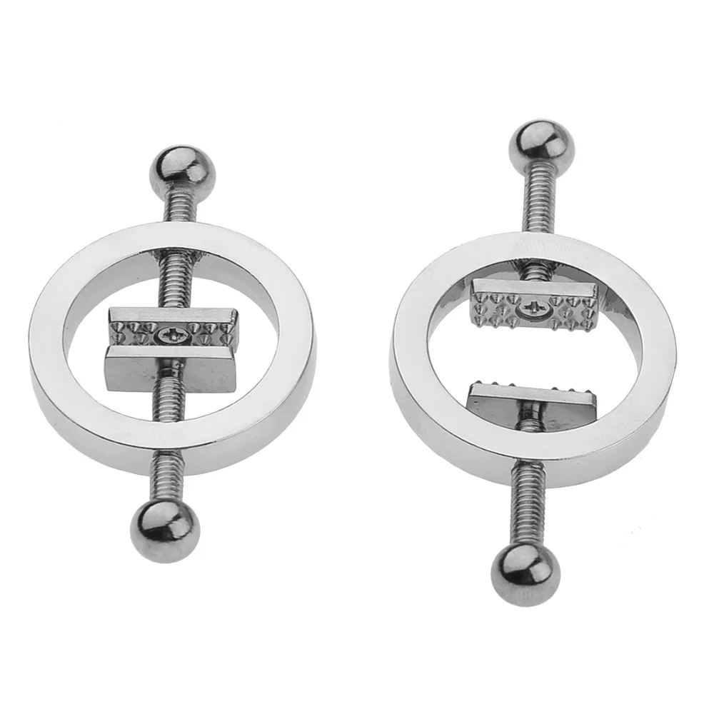 Funny Nipple Rings Stainless Steel Clip on Nipple Rings Shield Rings Barbell Ring Bar Nipple Rings Body No Piercing Jewelry view 4