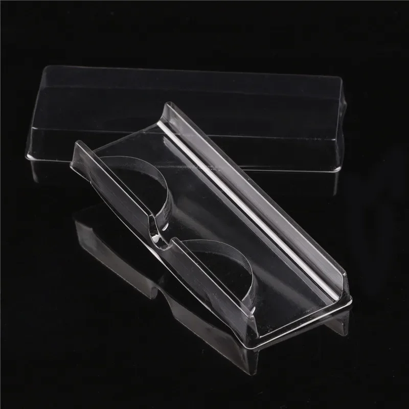 10pcs/set Reusable Eyes Lashes Case PVC Clear Lid Eyelash Holders False Eyelashes Empty Packing Box