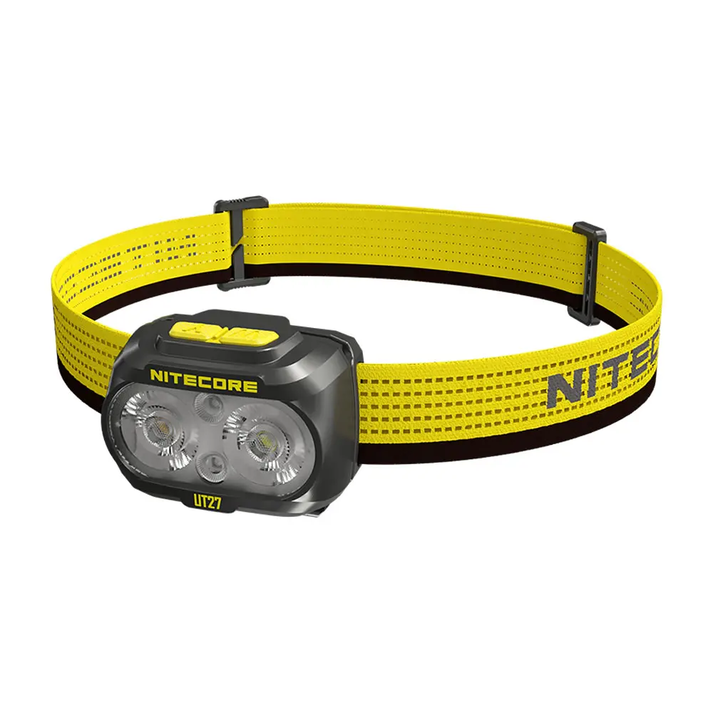 

2024 Nitecore New UT27 800 Lumens Ultra Lightweight Running Camping Headlamp White + Red 2LEDs Light with Rechargeable Battery