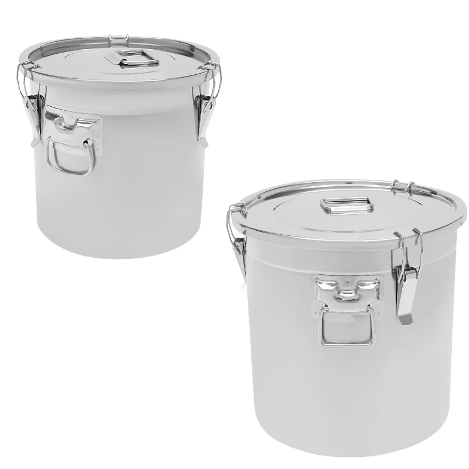 Stainless Steel Bucket Multifunctional Rice Dispenser Kitchen Storage Jar for Transportation Storage Household Kitchen Food