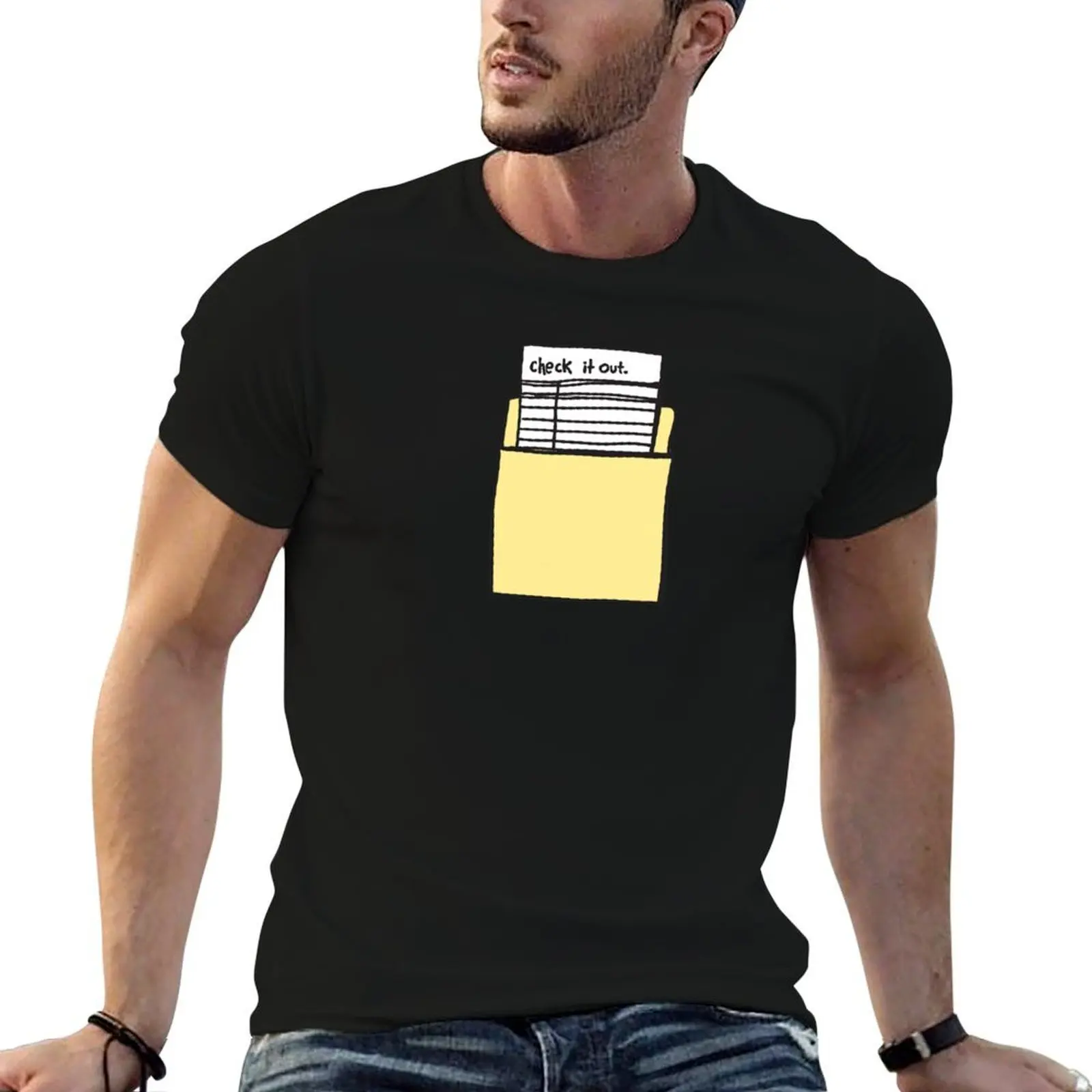 Check it Out T-Shirt vintage anime shirt topping T-shirts for men cotton